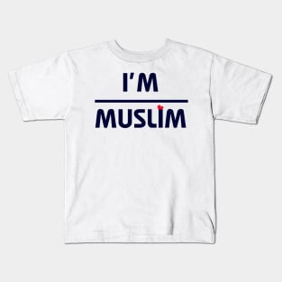 i'm muslim : Clear style Kids T-Shirt